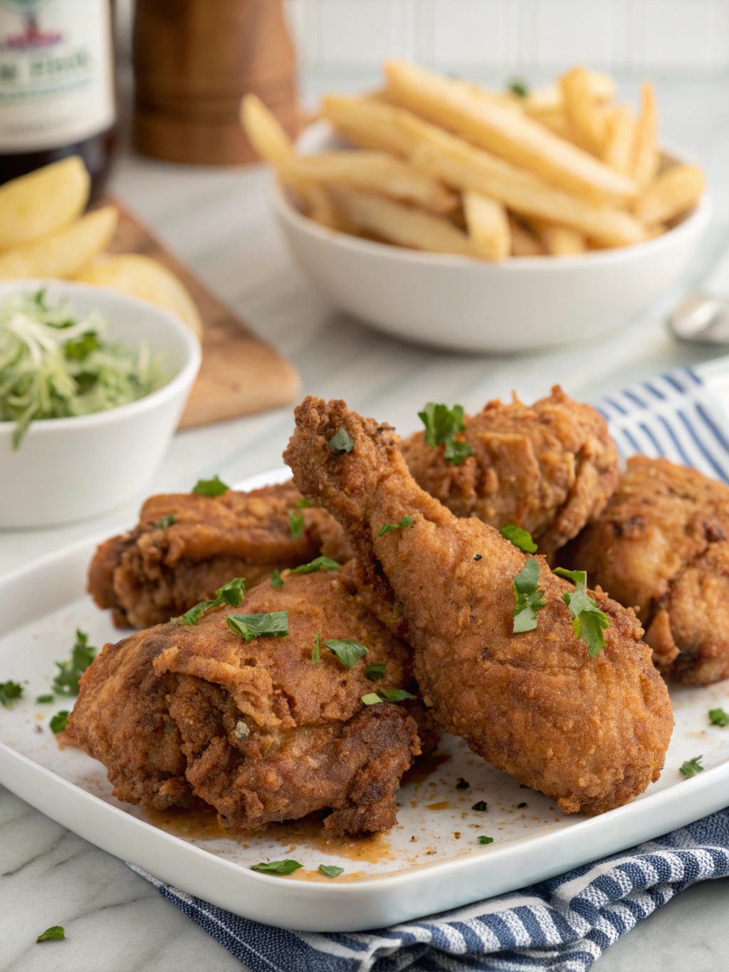 blue star chicken, crispy fried chicken, chicken wings, comfort food