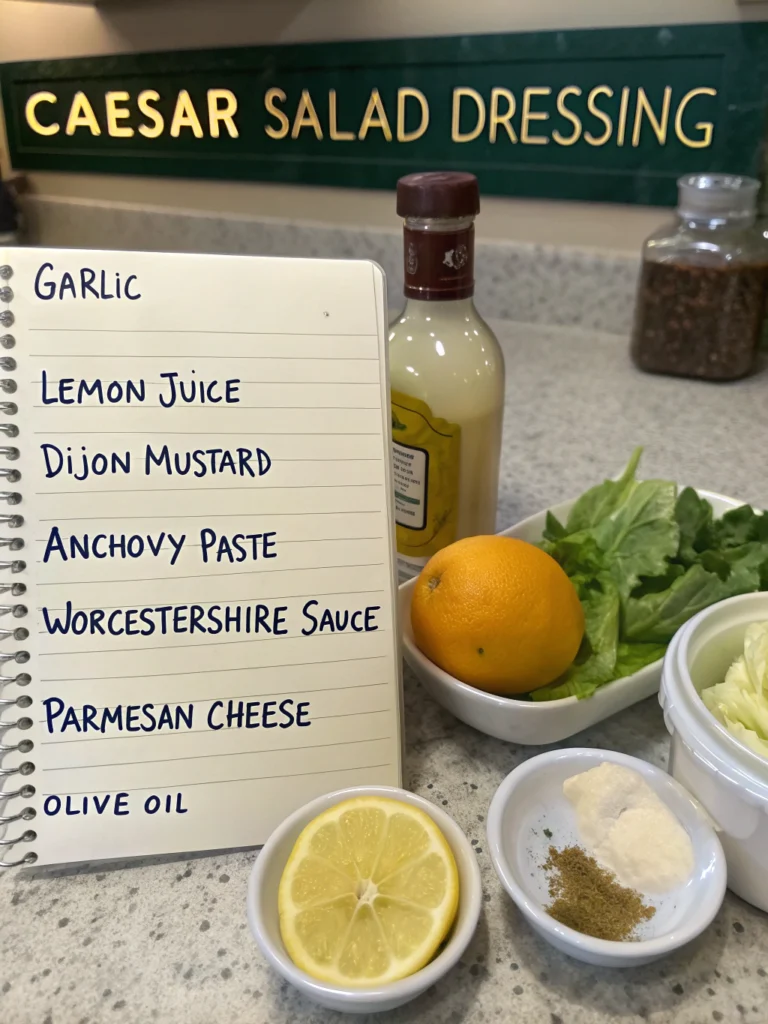 caesar salad dressing recipe no egg
