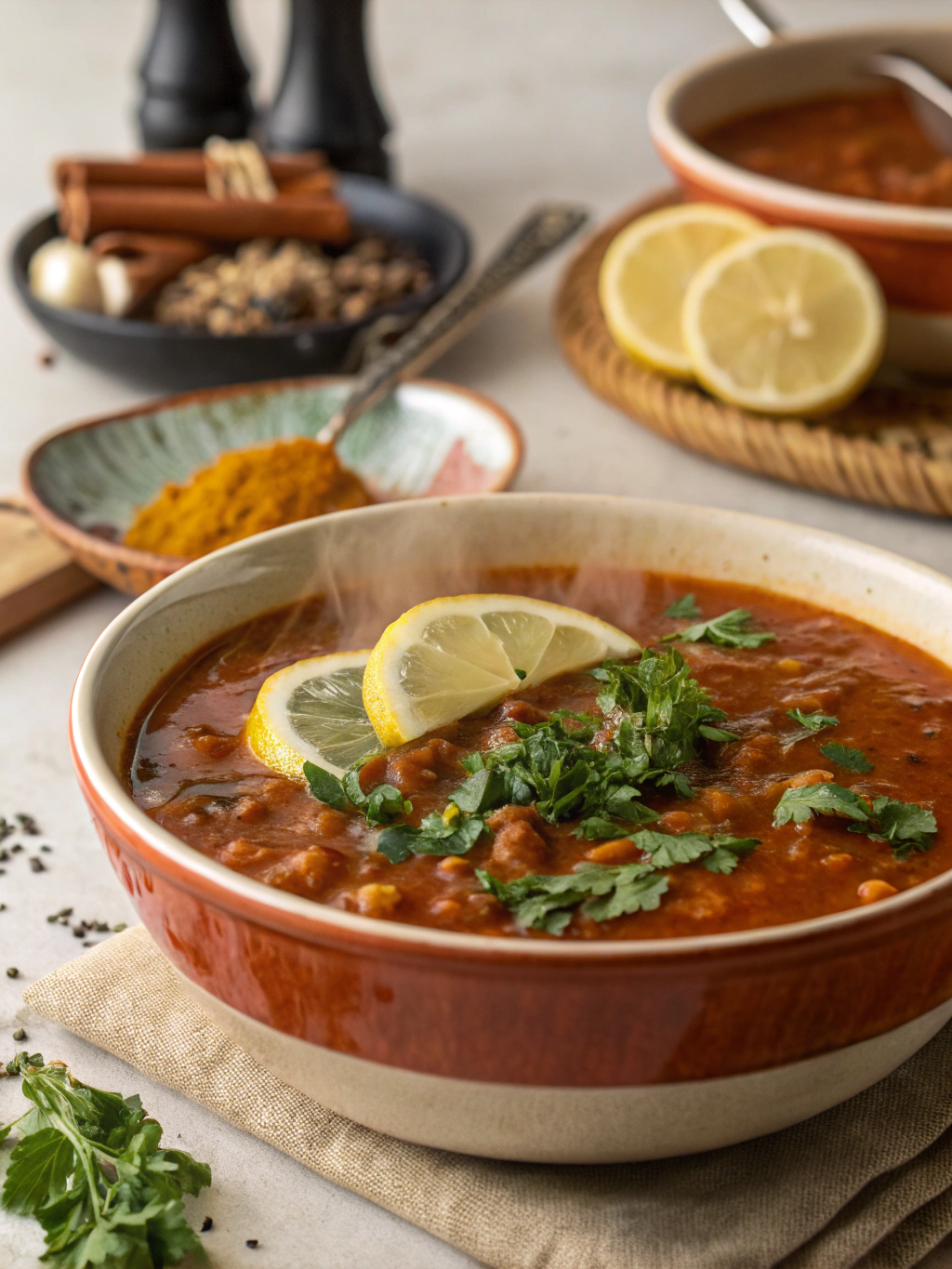 Moroccan harira soup, harira recipe, Moroccan Ramadan soup, traditional harira
