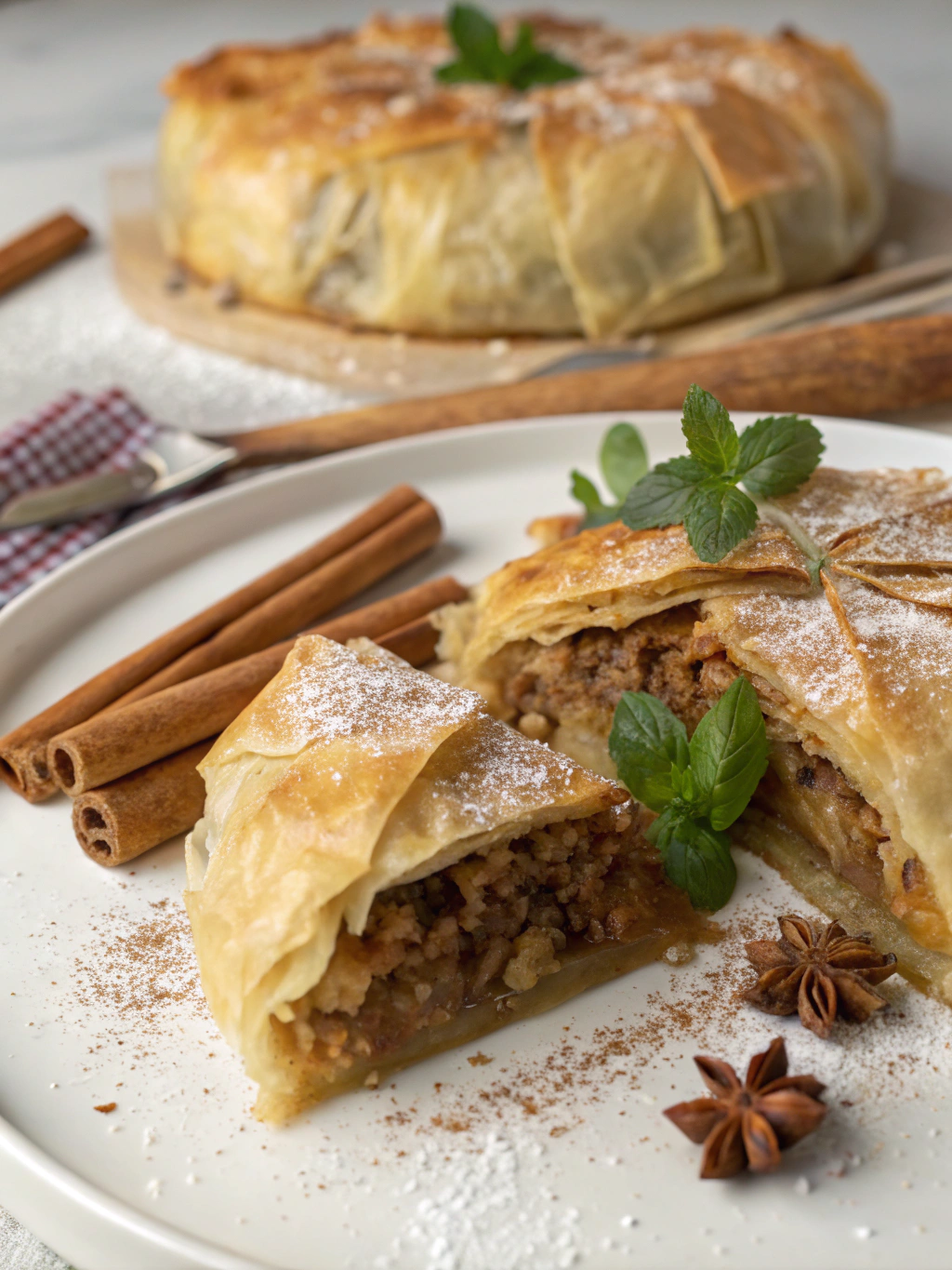 Moroccan pastilla recipe, chicken pastilla, Moroccan bastilla, traditional Moroccan pie