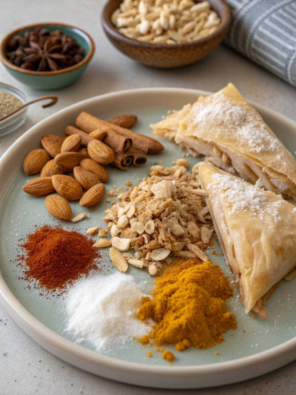 Moroccan pastilla recipe, chicken pastilla, Moroccan bastilla, traditional Moroccan pie